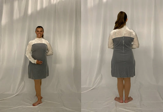 13 total gray and white tunics dresses by Band Shoppe