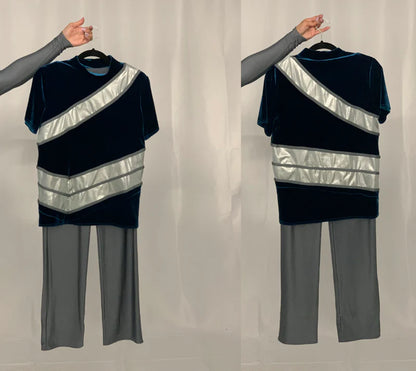10 gray silver aqua A Wish Come True unitards