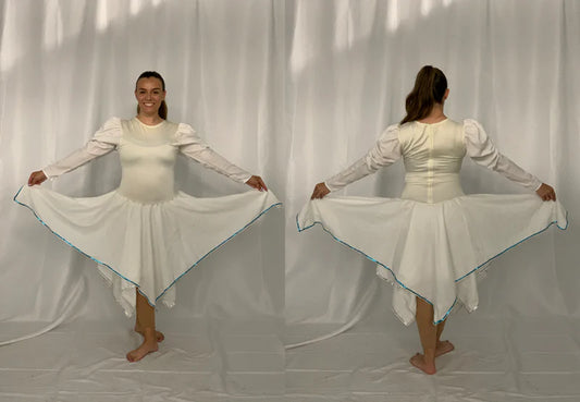 16 total ivory white dresses with sequin trim by Algy