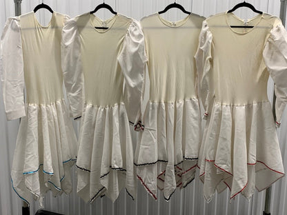 16 total ivory white dresses with sequin trim by Algy