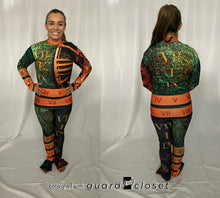 Load image into Gallery viewer, 20 total green orange time clock bib pants and tops
