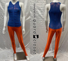 Load image into Gallery viewer, 15 Orange Blue Brown Tank Unitards by Team Go Figure
