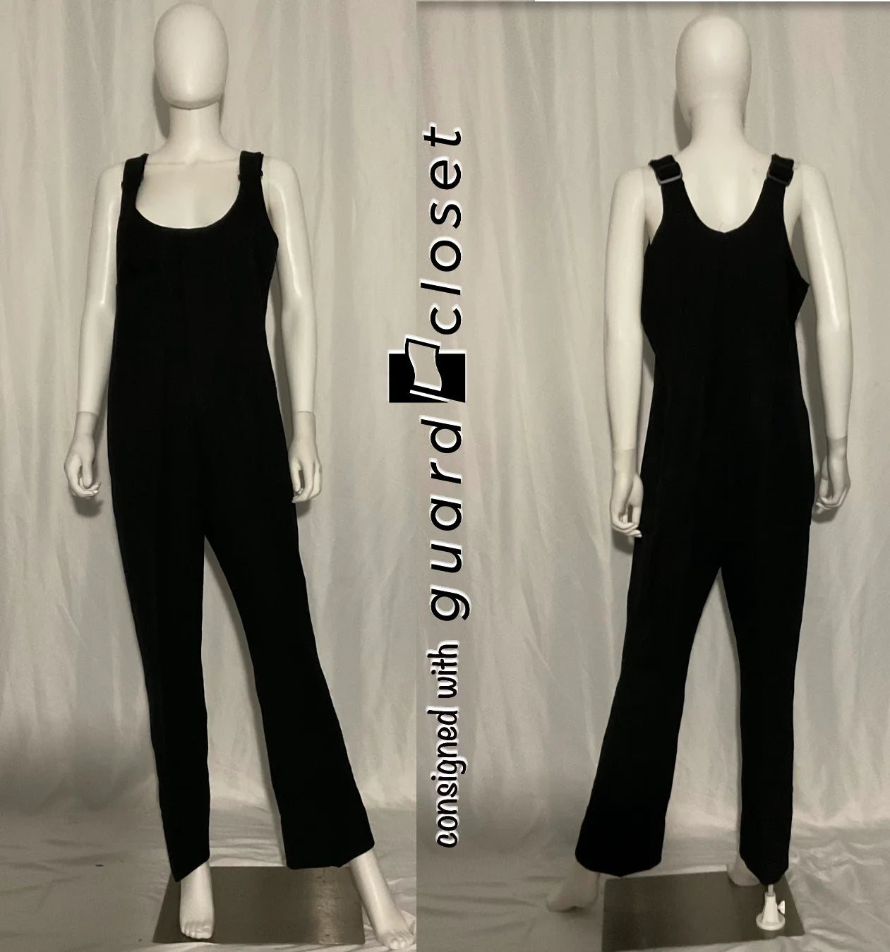 39 black DeMoulin bib pants