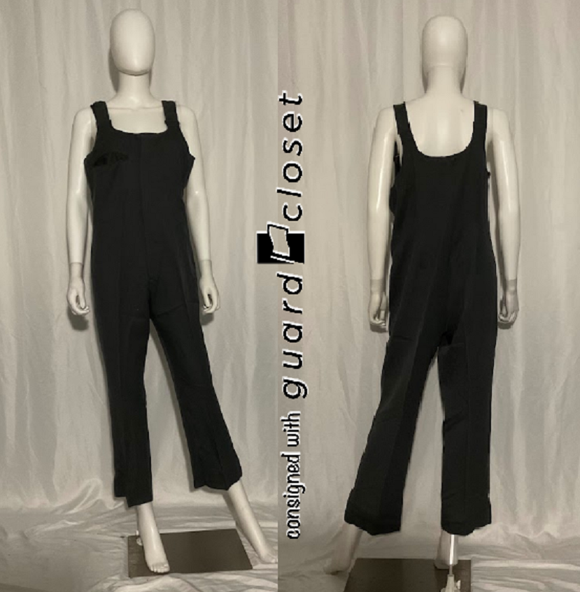 80 charcoal gray DeMoulin bib pants