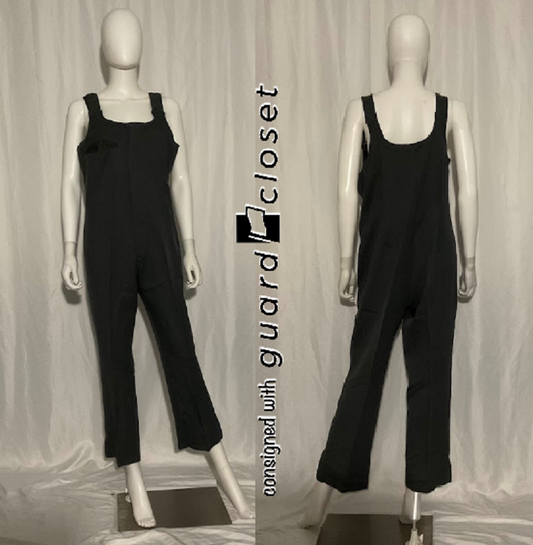 80 charcoal gray DeMoulin bib pants
