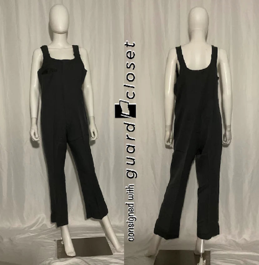 80 charcoal gray DeMoulin bib pants