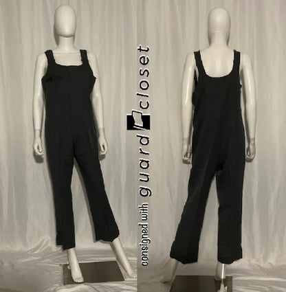 80 charcoal gray DeMoulin bib pants