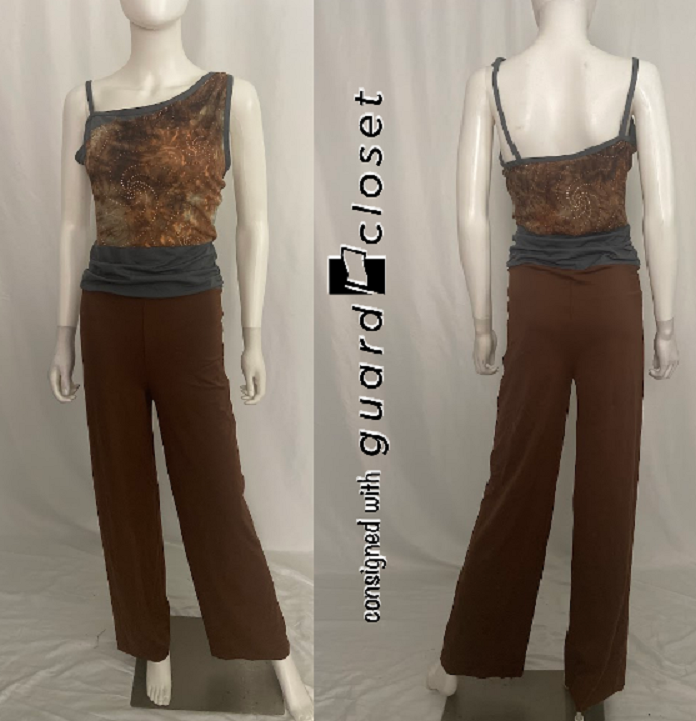 15 gray brown asymmetrical neckline unitards + 1 soloist by Georgie Girl