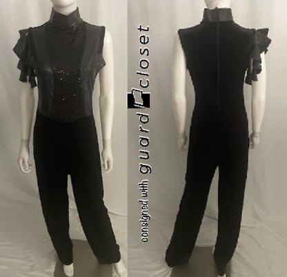 13 black sleevless skirted unitards +1 unitard