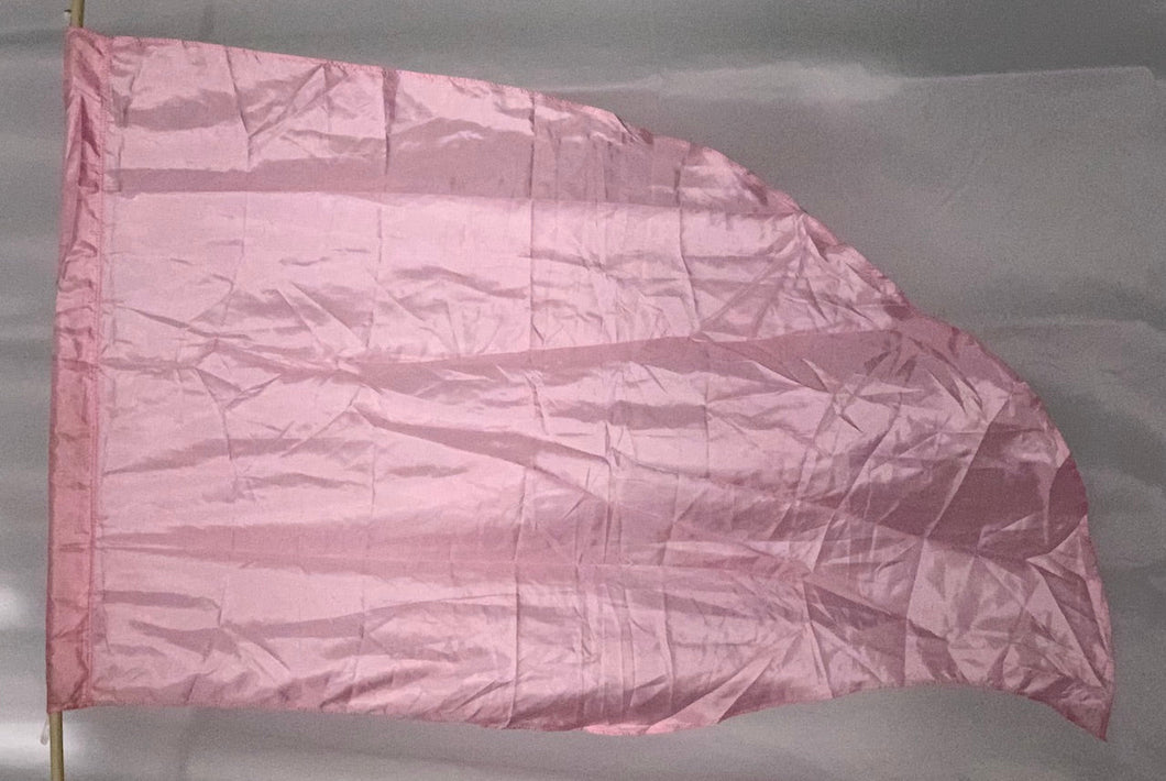 6 solid pink flags