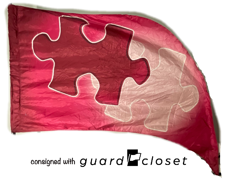 7 pink puzzle piece flags