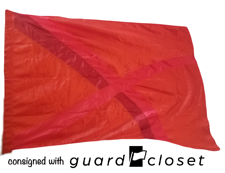 5 red orange pink X flags guardcloset