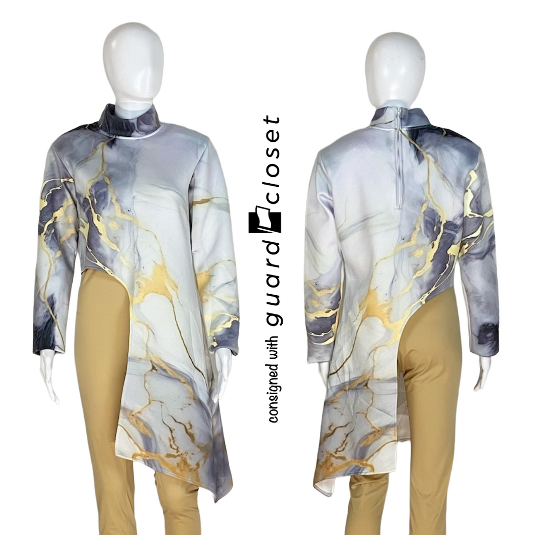 31 Gray Gold Marble Performance Tops by Prop Vinyls