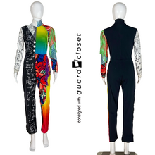 Load image into Gallery viewer, 29 Multi Color Left Brain Right Brain Long Sleee Unitards by F. J. Miller
