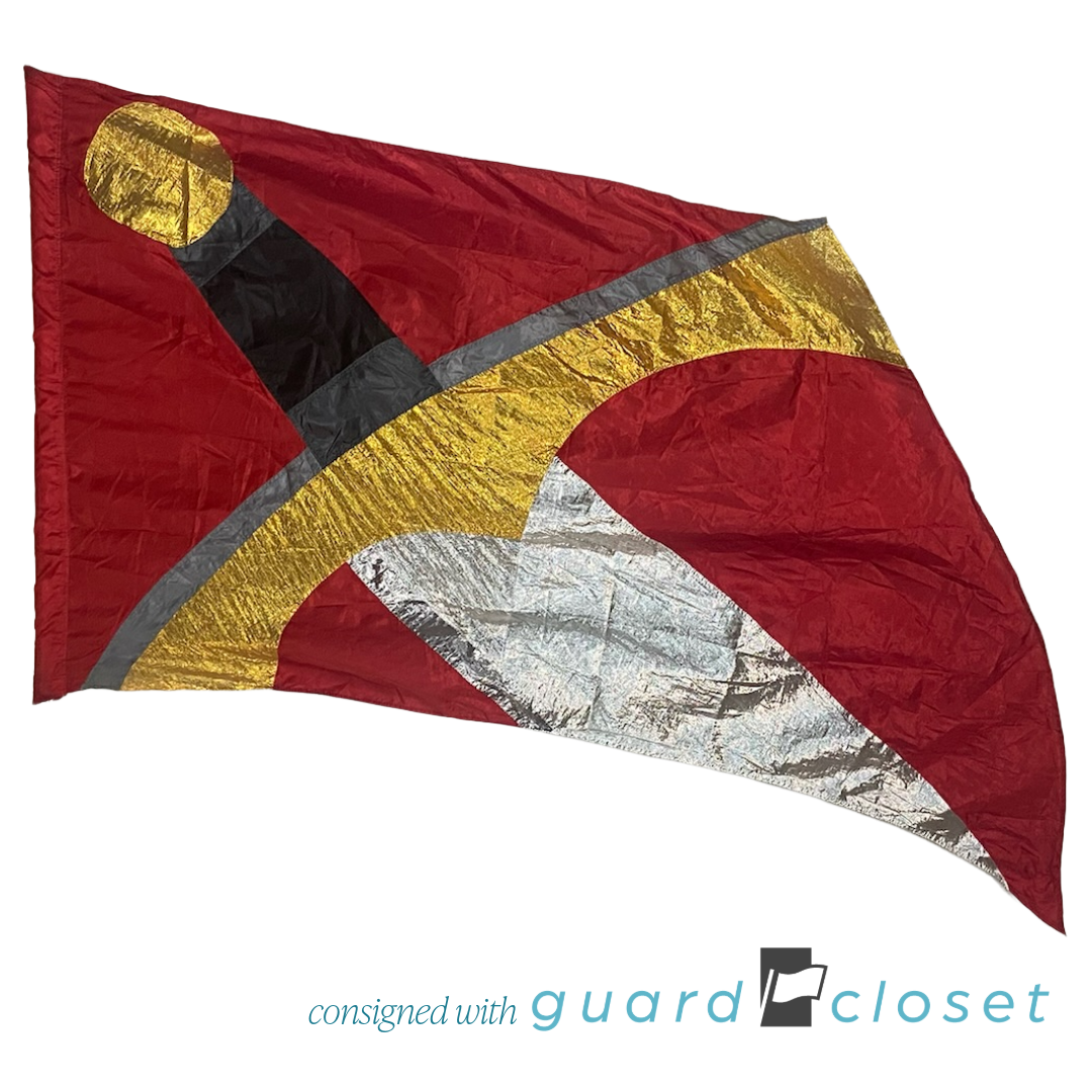 Red Gold Silver Sword Flags | McCormicks | Set of 7