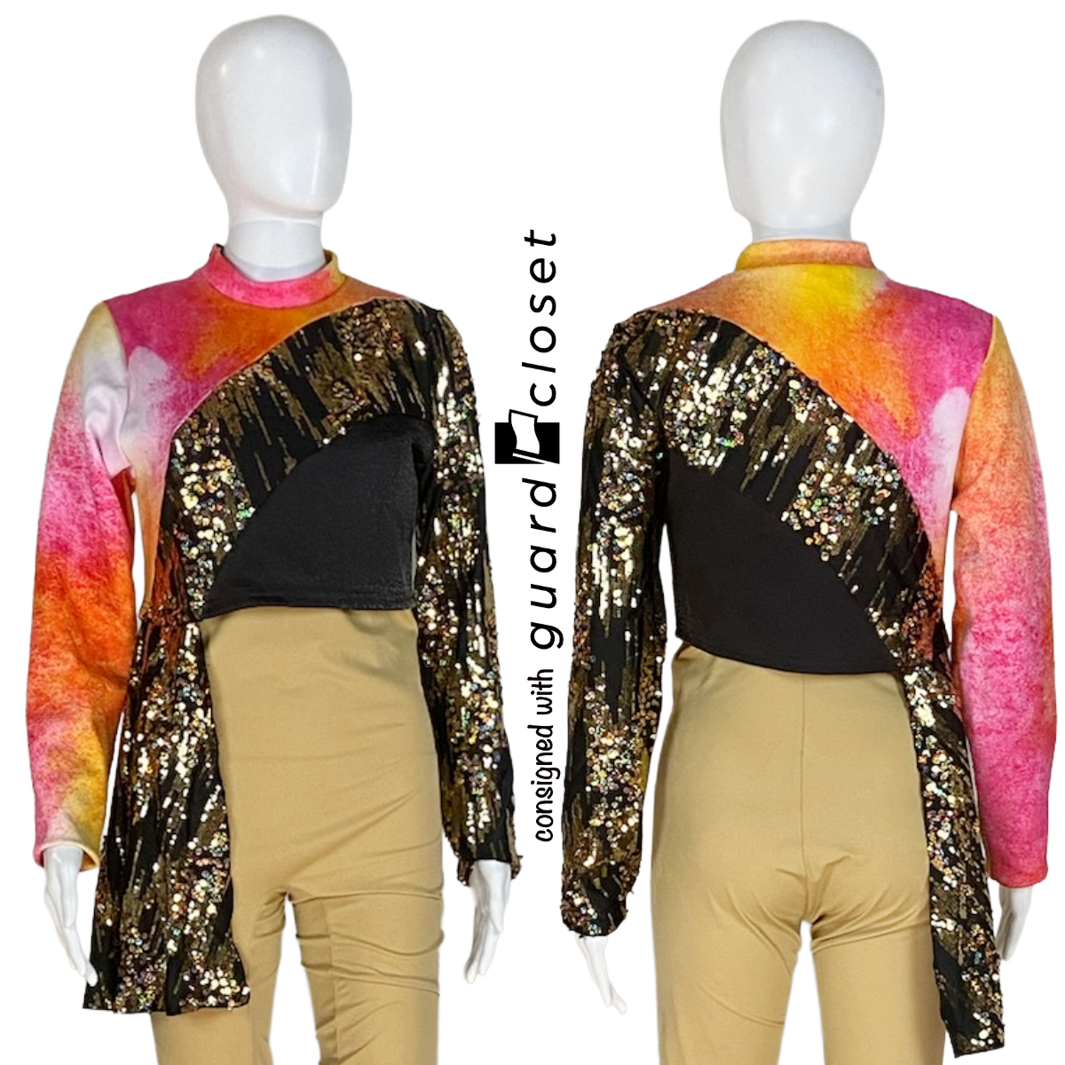 23 Orange Pink Black Gold Performance Tops by Showday
