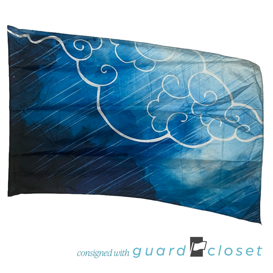 25 Shades of Blue Rain Cloud Flags by Field & Floor FX
