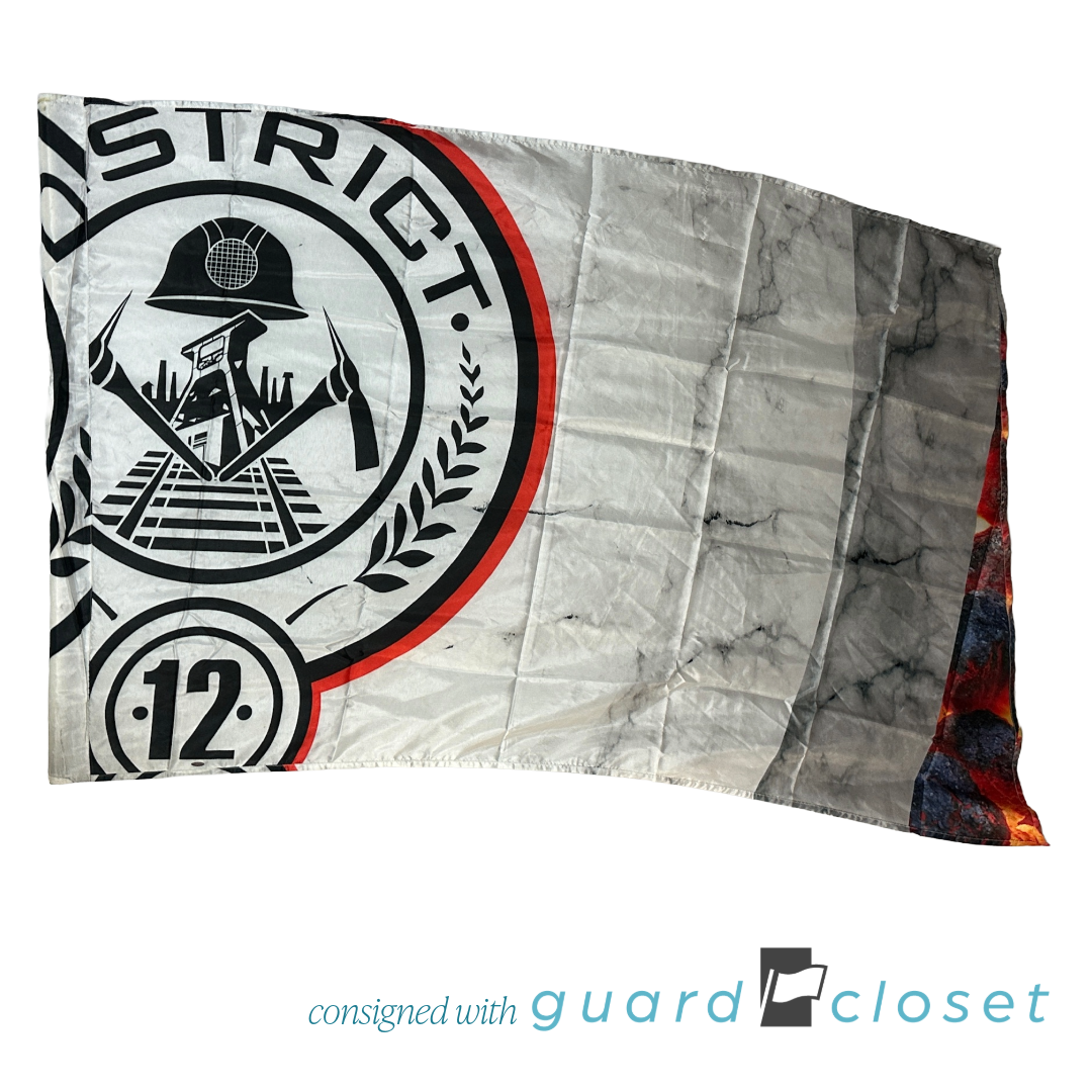 15 Red White Gray Hunger Games District 12 Flags