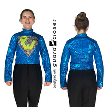 Load image into Gallery viewer, 30 Teal Black JHD Designs Performance tops

