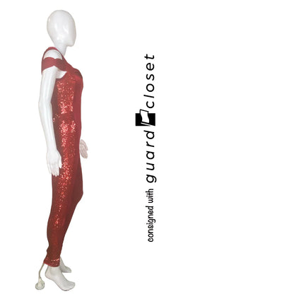 13 Red Sleeveless Unitards by A Wish Come True