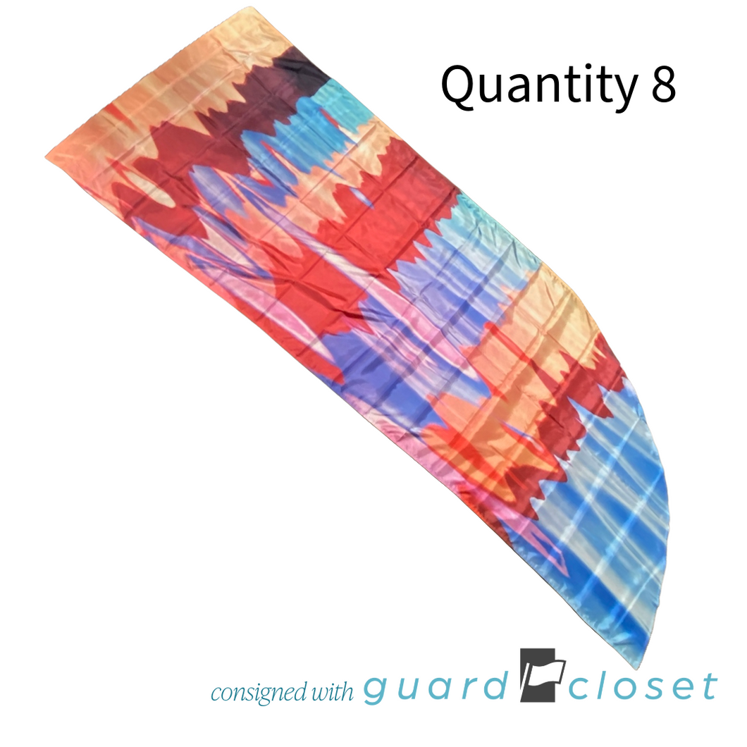 19 Various Multicolor Sunset Warm Color Spectrum Banner Flags by Field & Floor FX