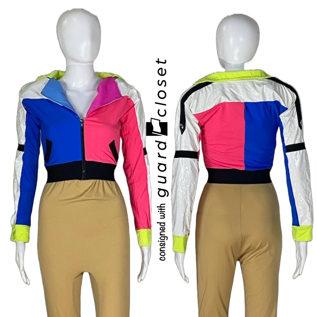 24 black white neon zip up jackets by Fred J Miller