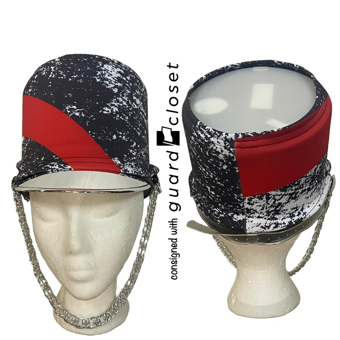 23 black red white band tops w/ hat wraps by Showday Designs