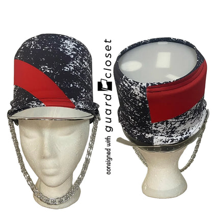 23 black red white band tops w/ hat wraps by Showday Designs