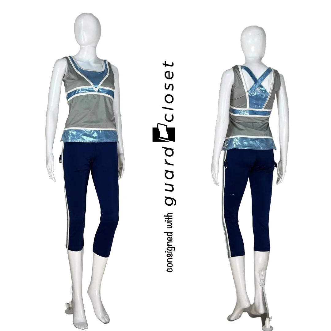 27 varied light blue silver navy tops + 26 varied bottoms Algy