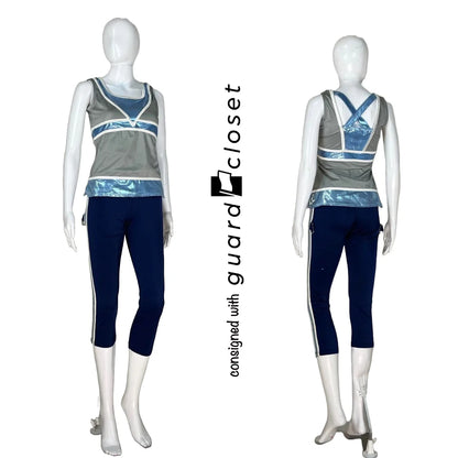 27 varied light blue silver navy tops + 26 varied bottoms Algy