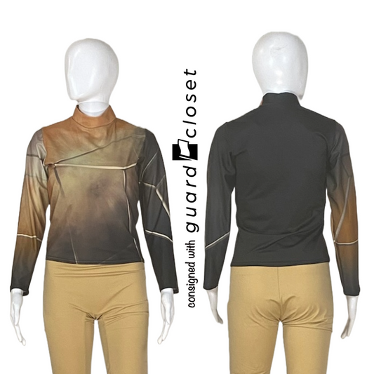 76 Box Cube Brown Tan Long Sleeve Performance Top & 62 Shako Wraps by Fred J. Miller