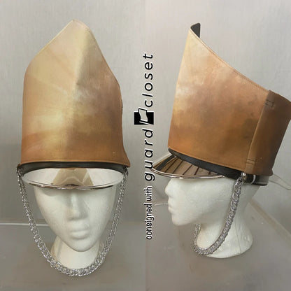 76 Box Cube Brown Tan Long Sleeve Performance Top & 62 Shako Wraps by Fred J. Miller