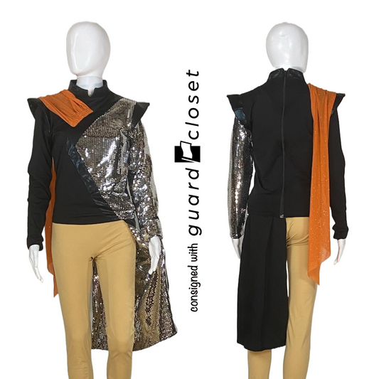 31 Black Orange Silver Performance Tops & 27 Drapes by Algy