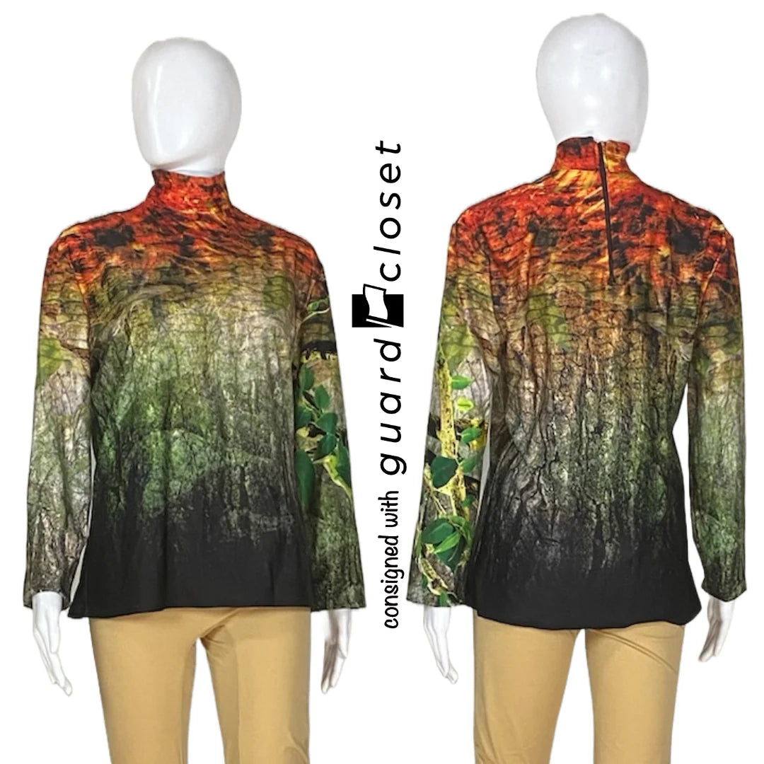 56 Orange Green Earth Nature Performance Tops by Style Plus
