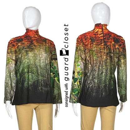 56 Orange Green Earth Nature Performance Tops by Style Plus