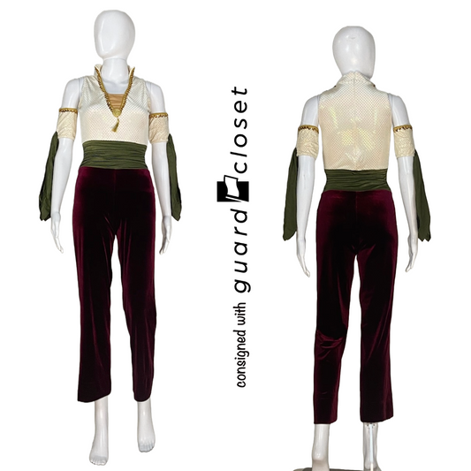 16 Ivory Olive Burgundy Sleeveless Unitards by A Wish Come True