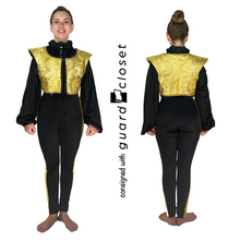 Load image into Gallery viewer, 16 Total Purple Gold Black Varied Dresses, Unitards &amp; Vests
