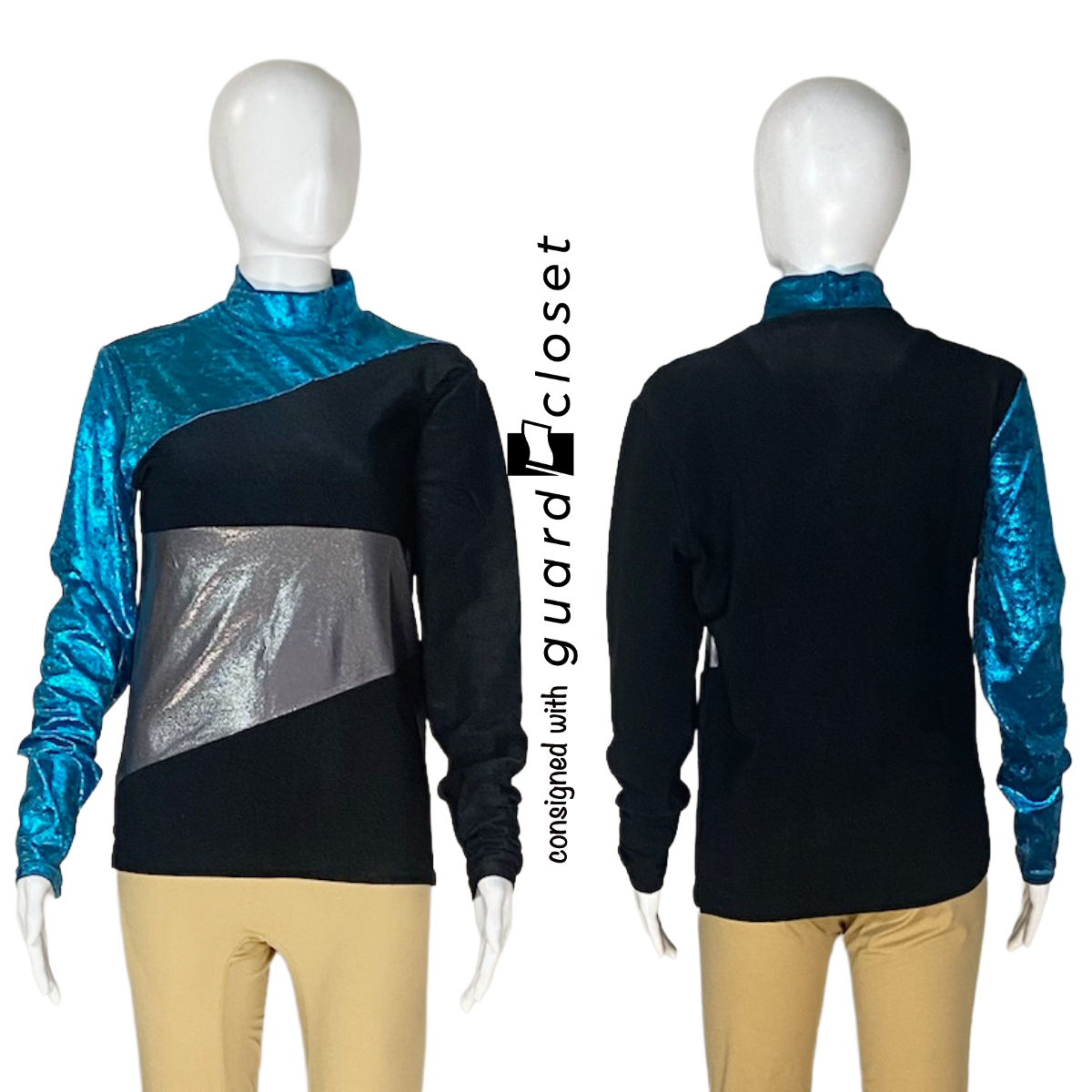 Black Teal Gray Performance Tops | Creative Costuming & Designs | Set of 21