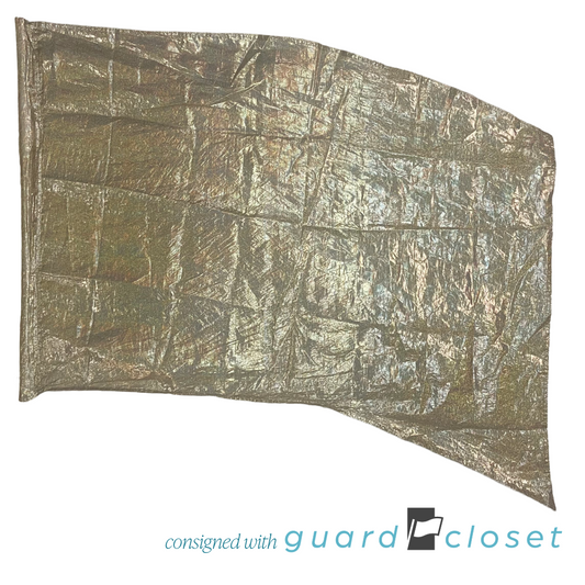 20 Solid Gold Holographic Lame Flags