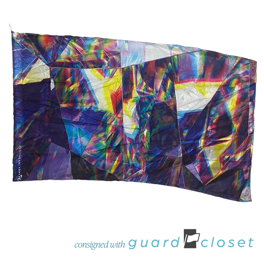 4 Multicolor Prism Glass Flags by Showday