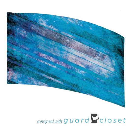 8 Teal Purple Diagonal Line Flags 560760 by Band Shoppe