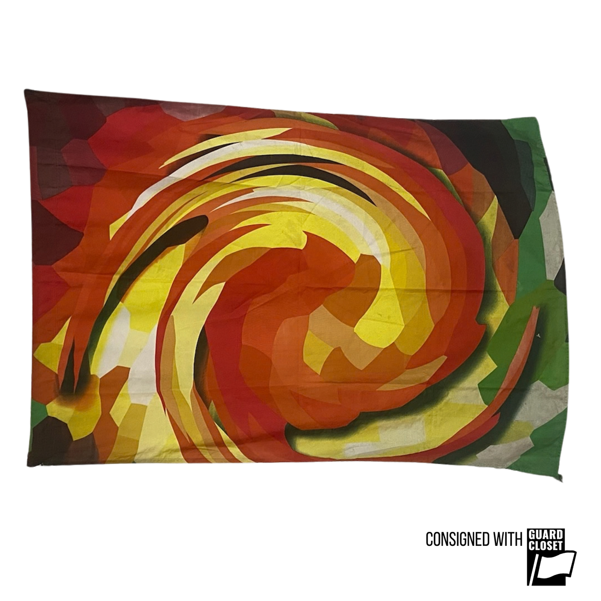 Warm Color Abstract Swirl Flags | StylePlus | Set of 4