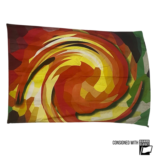 Warm Color Abstract Swirl Flags | StylePlus | Set of 4