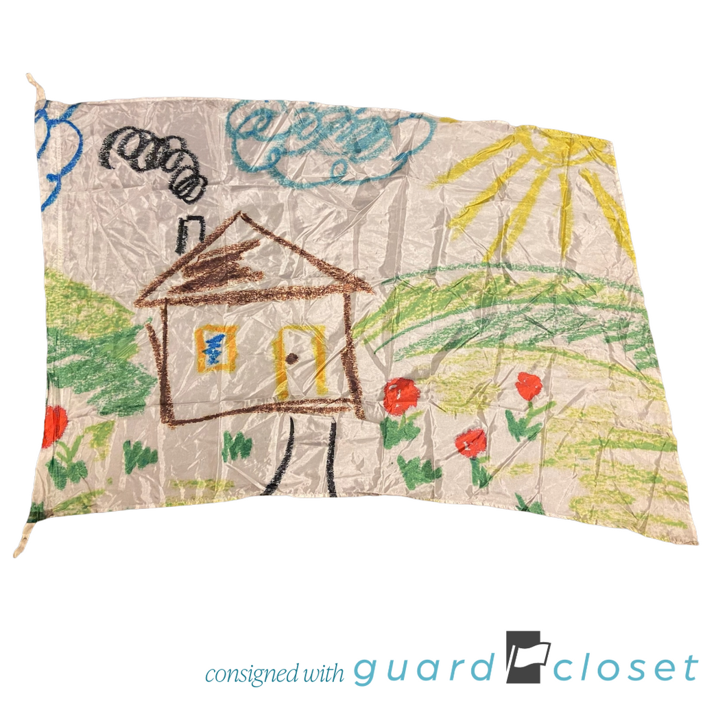 14 Multicolor Child Drawing Art Flags