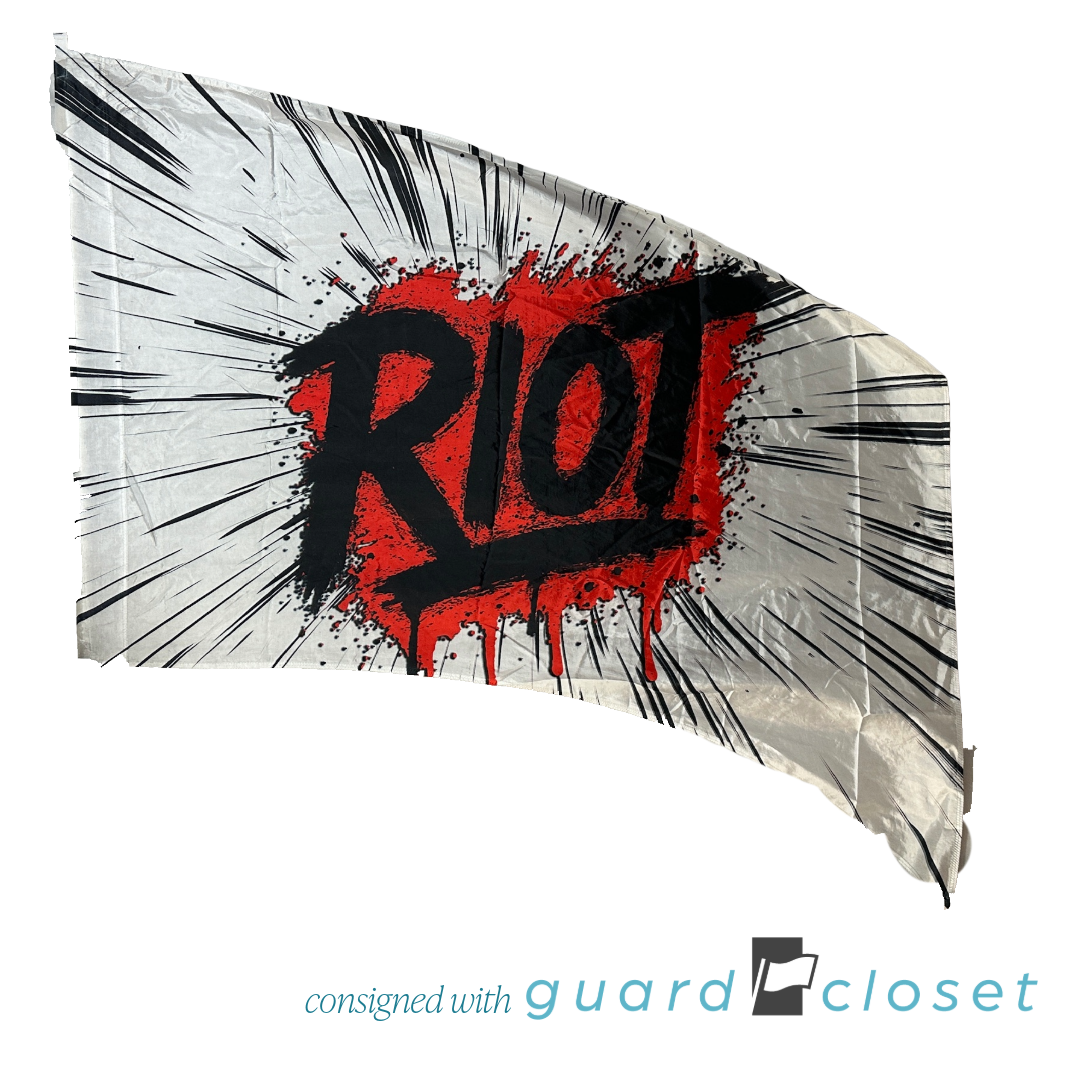 11 Red and White Riot Flags