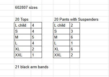20 Black Red Gray Tops and Pants by A Wish Come True