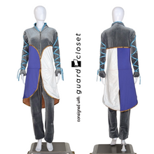 Load image into Gallery viewer, 24 Gray White Purple Long Sleeve Unitard with Teal and Copper Accents by Band Hall
