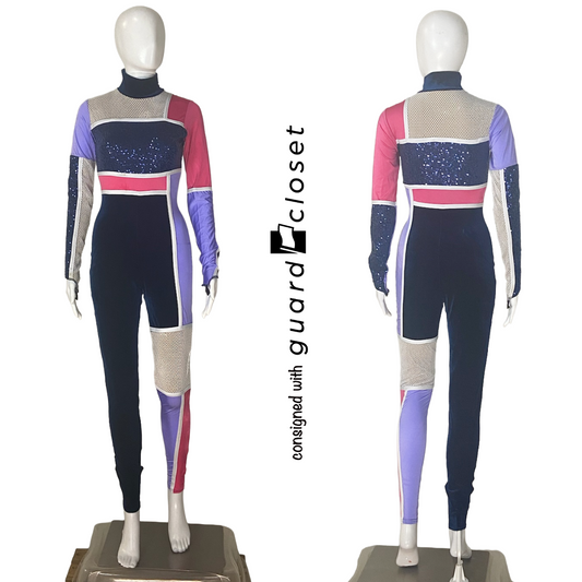19 Blue Pink Purple White Long Sleeve Unitards by Showday