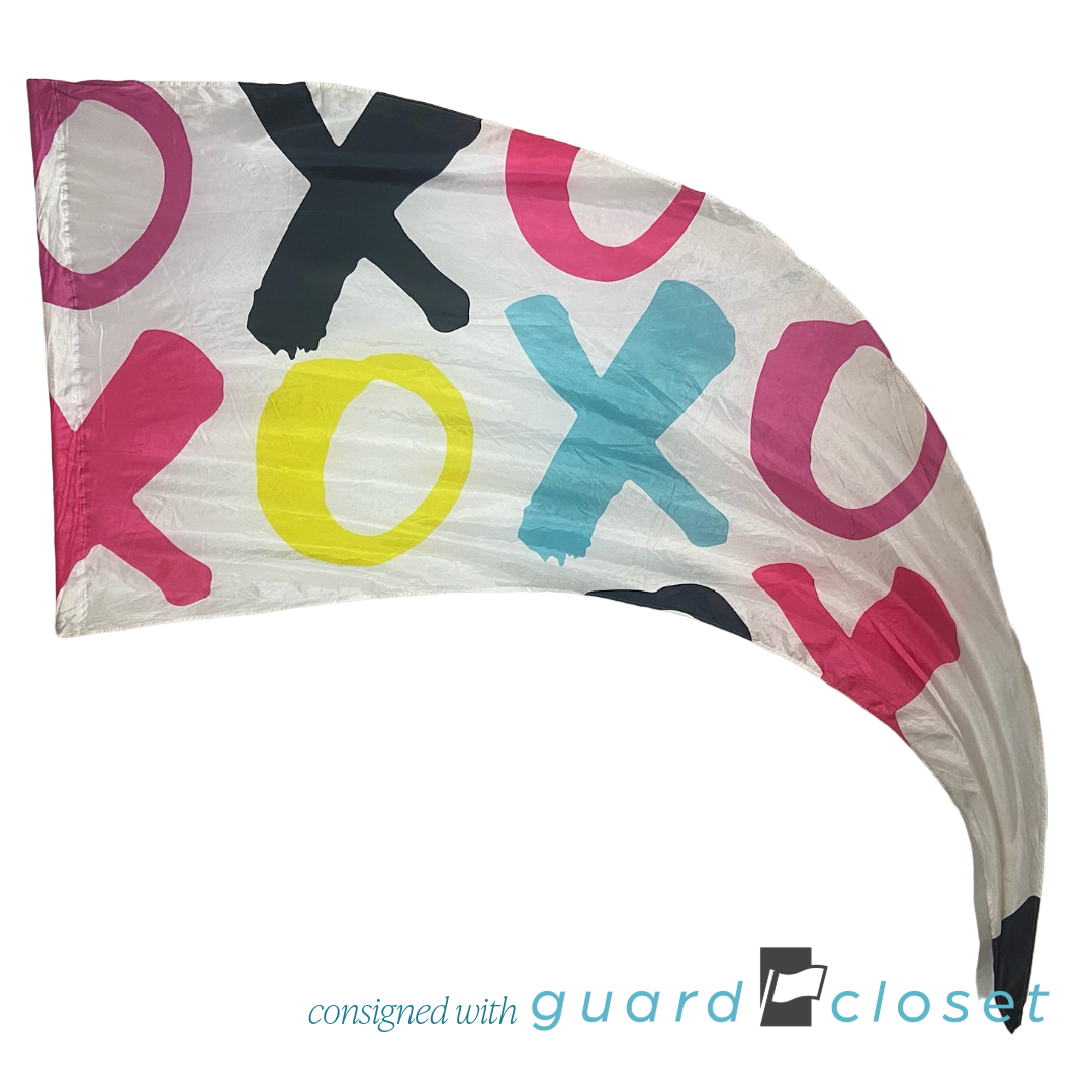 36 White Multicolor X and O Swing Flags by Field & Floor FX
