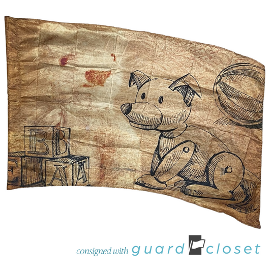 Tan Beige Antique Toy Flags 3D17221 | McCormicks | Set of 17